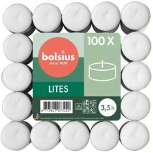 Bolsius Tējas sveces 37297600 100gab, Ø4x1cm, 3.5h degšanas ilgums