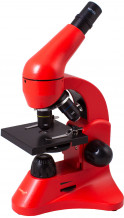 Mikroskoop eksperimentaalse komplektiga, K50 Rainbow 50L, punane, 40x - 800x, L69075, LEVENHUK