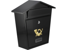 Pašto dėžutė 380x320x105mm, juoda, 78580 VOREL