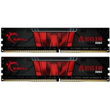 G.Skill Aegis F4-3200C16D-16GIS, 16 ГБ, 2 x 8 ГБ, DDR4, 3200 МГц, 288-контактный DIMM, CAS 16, Двухканальный, 1.35 В