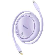 Baseus Free2Pull USB-C į iP 20W 1m P10364501511-00, 20W, 100cm, iki 480 Mbps, maitinimo laidas, reguliuojamas ilgis