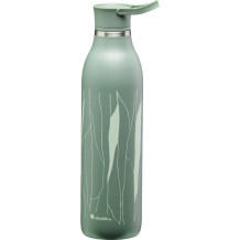 CityLoop Thermavac eCycle Water Bottle 0.6L recycled stainless. Steel / Greyish Green Leaf 2710870011 ALADDIN