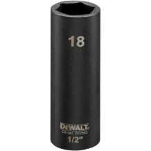 Dewalt trieciensmuciņa DT7552-QZ 18mm 1/2 triecienizturīga, 6 punkti, 300Nm+