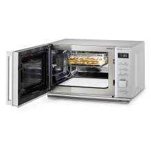 Brīvi stāvoša mikroviļņu krāsns ar grilu un keramisko pamatni 20 L 800 W Sudraba MG 20 Cube 03325 Caso