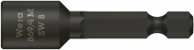 Antgalis 1/4" 869/4 M, magnetinis HEX 8x50, WERA, 060423