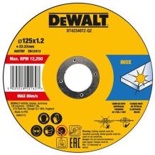 Dewalt Режущий диск DT42340TZ-QZ, 125mm, 1.2mm, 22.23mm, 10 шт., металлический корпус, тонкая резка