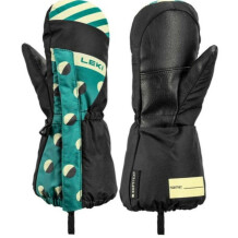 Перчатки LITTLE PAW Mitt Long, LEKI, 4028173373093, ЧЕРНЫЙ ЗЕЛЕНЫЙ, 5