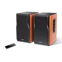 Edifier Profesionalūs knygų lentynų garsiakalbiai R1380DB, 55-20kHz, 21W+21W, Bluetooth, Nešiojamas, Rudas
