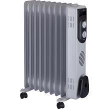 Jata Õli elektriline kütteseade R109, 2000 W, 3 võimsustaset, 9 toru, 230 V, hall, 640 mm, 250 mm, 10,4 kg, siseruumides