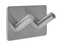 Divkāršais āķis, Steely, 69373, 304 nerūsējošais tērauds, 45x90x25 mm, montāža bez urbšanas