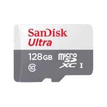 Atminties kortelė Ultra microSDXC SDSQUNR-128G-GN3MA 128 GB UHS-I Class 10 iki 100 MB/s su SD adapteriu (neįeina į komplektą) SanDisk