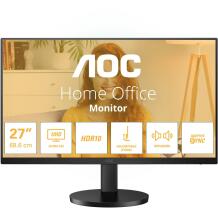 Aoc LCD монитор U27B3AF 68.6 см 3840 x 2160 4K UHD, 60Гц, IPS, 4 мс, 178° угол обзора, регулируемая подставка, VESA крепление