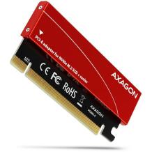 Axagon SSD адаптер M.2/NVMe/PCEM2-S, PCIe x16, 103 x 40 x 8 мм, красный, 3 термопрокладки в комплекте
