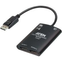 Aten Video jagaja VS92DP-AT, 2 x DisplayPort, 4K tugi, metallkorpus, Dolby TrueHD, DTS-HD, SST, MST