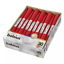 Galda svece Bolsius 37359741 245/24mm sarkana