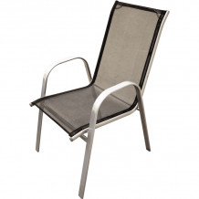 Кресло для сада металлический черный цвет 54X70X95см