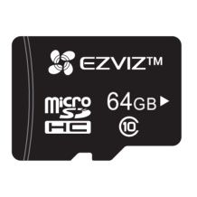 64GB UHS-I 10. klase Viedā MicroSD Karte ideāli piemērota Full HD video ierakstam r90mbps/w50Mbps Ezviz CS-CMT-CARDT64G-D