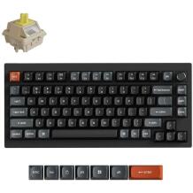 Keychron клавиатура V1U-D4 75% беспроводная, 8000 Гц, RGB LED, 4000 мАч, USB Type-C, PBT клавиши, 660 ч работы от батареи