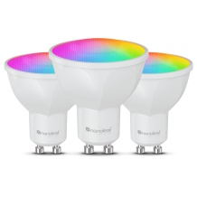 Targa Wi-Fi GU10 RGB-CW meeleolu lampide komplekt 3 tk 5 W 440 lm Nanoleaf Essentials Matter N7502B02-3GU10 Nanoleaf