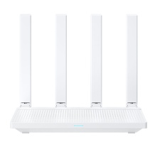 Wi-Fi maršrutizatorius AX3000 Wi-Fi 6 dviejų dažnių belaidis ryšys AX3000T 802.11ax iki ~3000 Mbps 574 Mbps @2.4 GHz 2402 Mbps @5 GHz 4× Gigabit LAN 4 antenos Balta Xiaomi