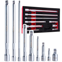 Wobble pagarinājumu komplekts 9 gab., Tvardy, T00131, CrV tērauds, 1/4", 3/8", 1/2" izmēri