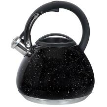 Resto Kettle 90604, 2.7 L, Must korpus, Must käepide, Roostevaba teras, Hinged vile, 195 mm, 240 mm