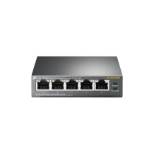 TP-Link TL-SG1005P tinklo komutatorius nevaldomas 5× Gigabit RJ45 4× PoE 802.3af stalinis juodas