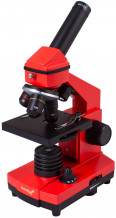 Mikroskoop eksperimentaalse komplektiga, K50 Rainbow 2L PLUS, 64x - 640x, punane, L69070, LEVENHUK