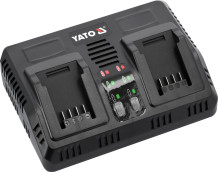 Dubultais akumulatora lādētājs 18V YT-828499 YATO