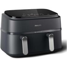 Philips Фритюрница с горячим воздухом NA351/00, 2750 Вт, 9 Л, технология Rapid Air, черный/серебристый, 8 программ