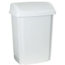 Nhg Vidaus atliekų konteineris 3134113, 25L, baltas, plastikas, dangtis su sulankstymo funkcija