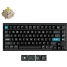 Keychron klaviatūra Q1U-M4 75% belaidė mechaninė klaviatūra, 8K polling rate, RGB LED apšvietimas, 660h baterijos veikimo laikas