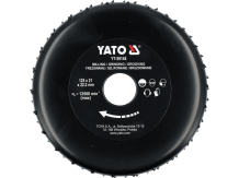 Zāģa Rīve Disks, YATO, YT-59146, 125 mm, 12500 min⁻¹, 22.2 mm, 21 mm, Oglekļa tērauds, Koks, Gāzbetons, Reģipsis