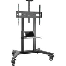 Onkron telerii statiiv TS1871-B, 55-90 tolli, maksimaalne kandevõime 90 kg, kõrguse reguleerimine 1085-1590 mm, must