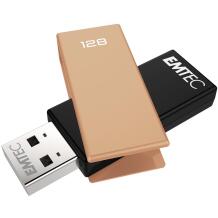 Emtec USB mälupulk ECMMD128GC352, 128GB, 15Mbps, 5Mbps, plastmass, telliskivi oranž/must