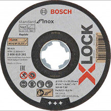 X-LOCK abrazīvais disks Standard for Inox 2608619261 BOSCH