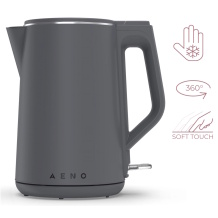 Elektriskā tējkanna 2200W 1.5L dubultsienu konstrukcija Strix termostats automātiska izslēgšanās aizsardzība pret sauso darbību AEK0004 Aeno