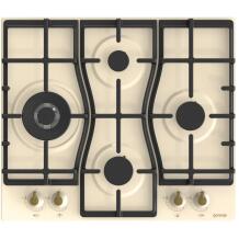 Gorenje Dujinė viryklė GW6D42CLI 737667, 4 dujinės zonos, 1800W, 1050W, 3500W, ketaus groteles, mechaninis valdymas