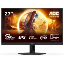Aoc Монитор 27G4ZRE, 27", 1920 x 1080, 240 Hz, IPS, 1 ms, G-Sync, Adaptive Sync, HDR10, 300 cd/m²
