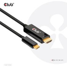 Кабель Club3D HDMI на USB-C CAC-1334 1.8м, HDMI Type A, USB Type-C, сертифицирован по стандартам ROHS, FCC, CE EMI