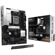 Asrock Материнская плата B850 ROCK WIFI 7, DDR5-SDRAM, 4xSlots, Wi-Fi 7, Bluetooth 5.4, 2.5Gb/s LAN, 7.1 audio
