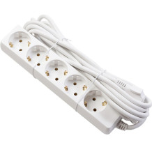 Prailginimo laidas, schuko, 5 vietos, 5m; AE-PS5G5M-00 GTV