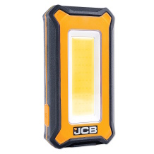 JCB viegls uzlādējams LED darba lukturis darbnīcai un būvlaukumam 1000lm 3 režīmi magnēts āķis USB Powerbank IP54 JCB-WL-PALM