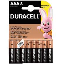 Duracell Baterija Basic MN2400 BL8 3758, 1.5V, AAA, Alkaline, 2880vnt, 20g, 19g, 0.104kg
