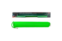 Spiralinė poliuretano žarna, ROCKFORCE, RF-1410-20Green, 14x10 mm, 20 m, iki 24 bar, -20 °C iki +60 °C