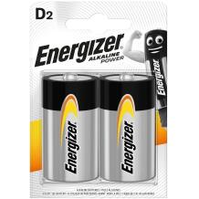 Energizer Alkaline Power Aku D E300152200, 2 tk, D suurus, leelismetall