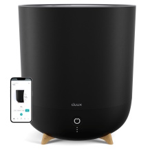 Viedais Wi-Fi gaisa mitrinātājs “Neo” ar 5 L tvertni, līdz ~50 m², ultraskaņas tehnoloģija 500 ml/h Melns DXHU30 DUUX