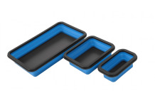 Saliekamie magnētiskie trauki 3 gab., HOGERT HT4R523, izturīgi silikona un gumijas materiāli, kompakti un praktiski.