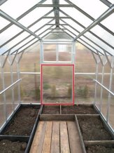 Papildus durvis siltumnīcai Klasika House 960x1230mm, bez pārklājuma 1220836