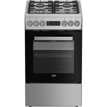 Beko Viryklė FSM52321DXDT, 60L, dujinė viryklė, elektrinė orkaitė, nerūdijantis plienas, 4 degikliai, kepimas